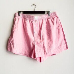 Anthropologie The Wren Boxer Short Cotton Viscose Pink L